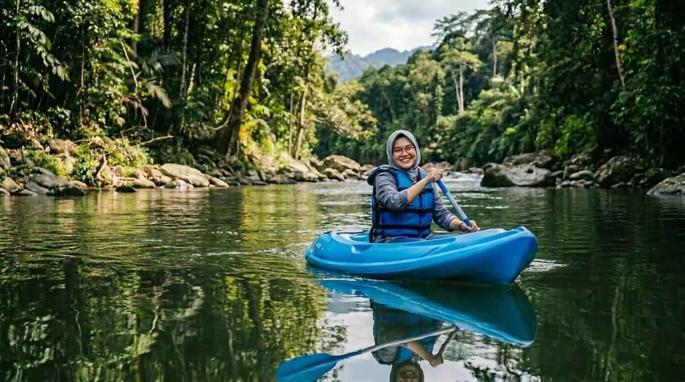 Weekend getaway rafting di Sungai Cisadane Bogor