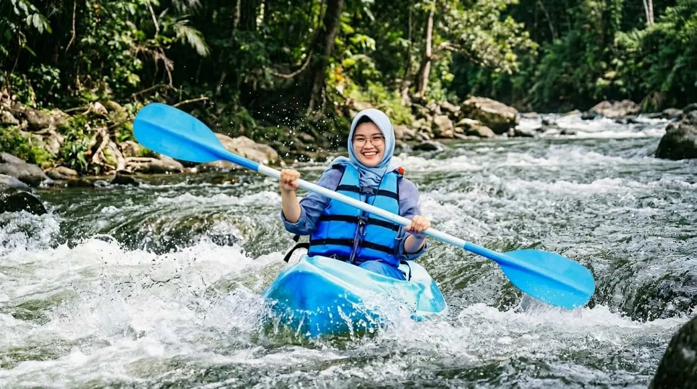 Canoeing di Sungai Cisadane