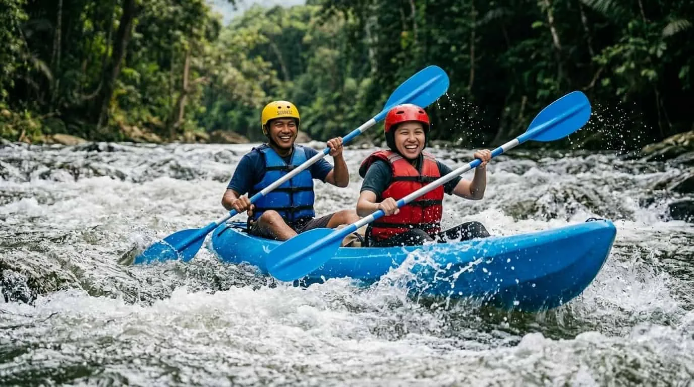 Nyusuri Sungai dengan Kano