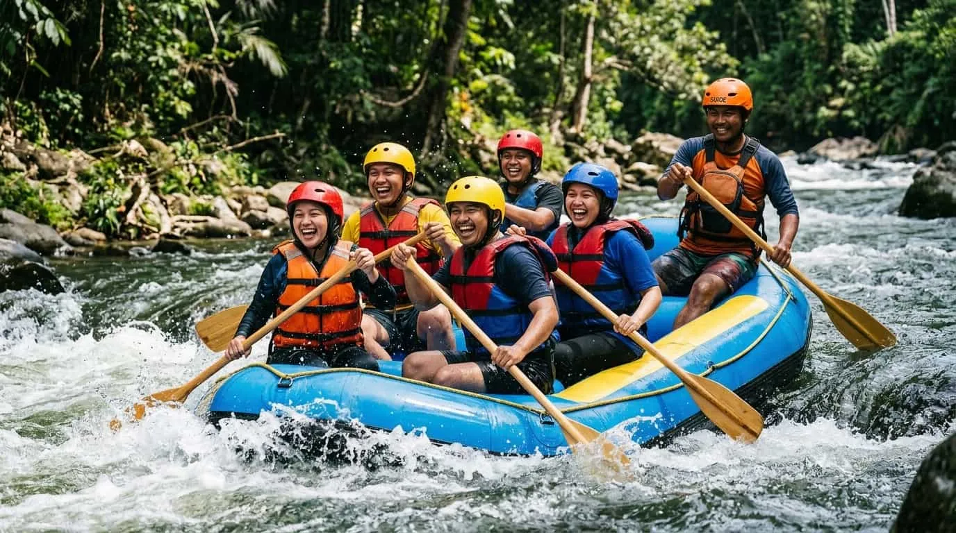 Serunya Rafting di Bogor