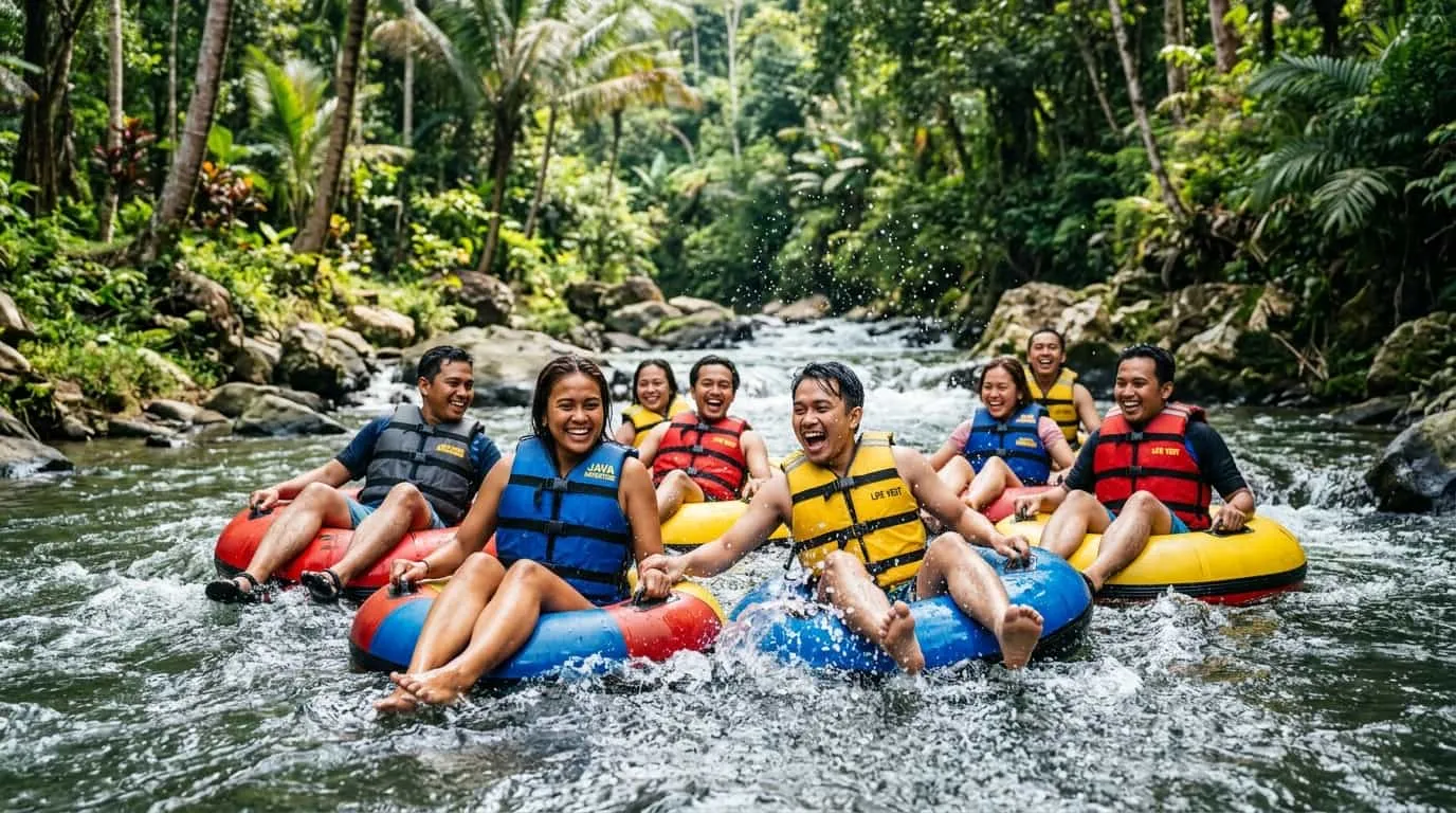 River Tubing Seru di Cisadane